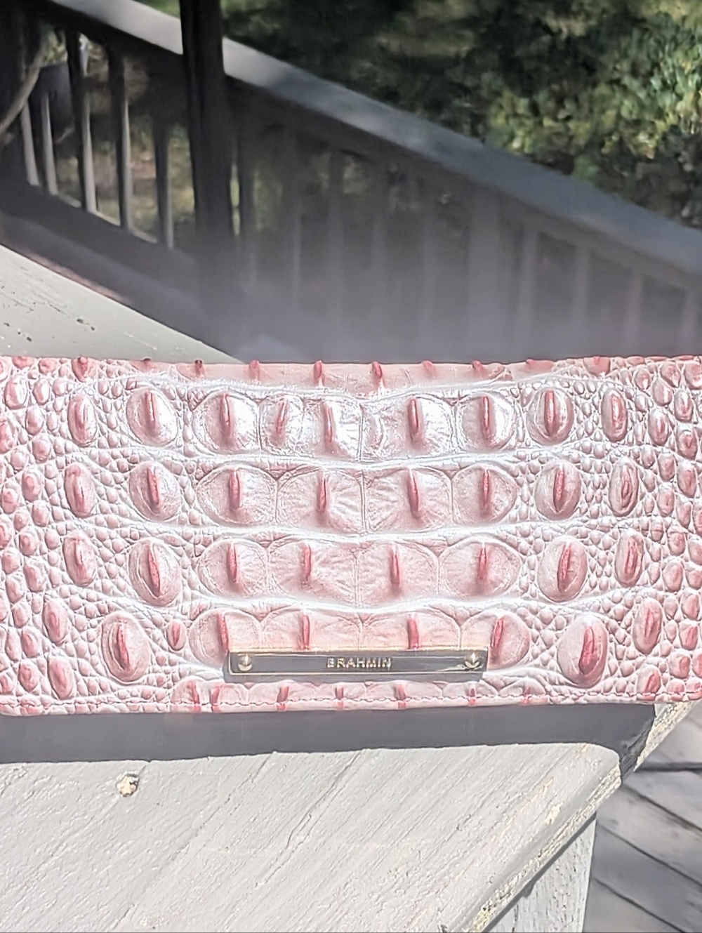 VEUC Brahmin Ady Wallet in Pink Icing